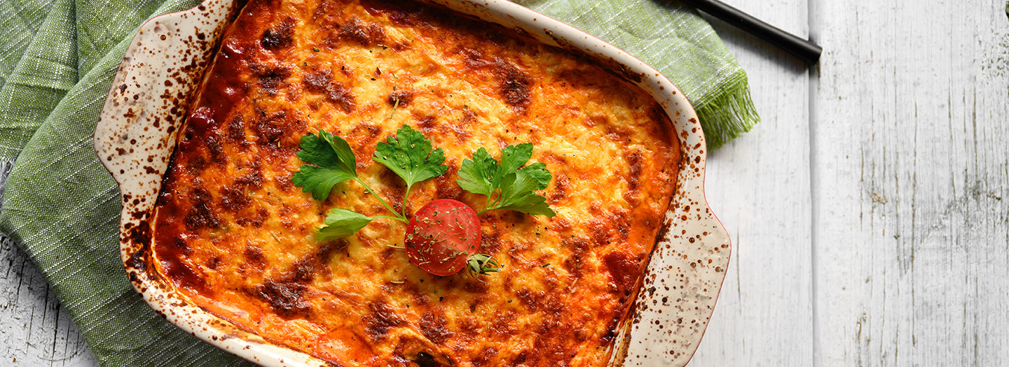 A dish of Lasagne
