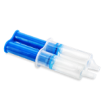 Plastic applicator with thermoset